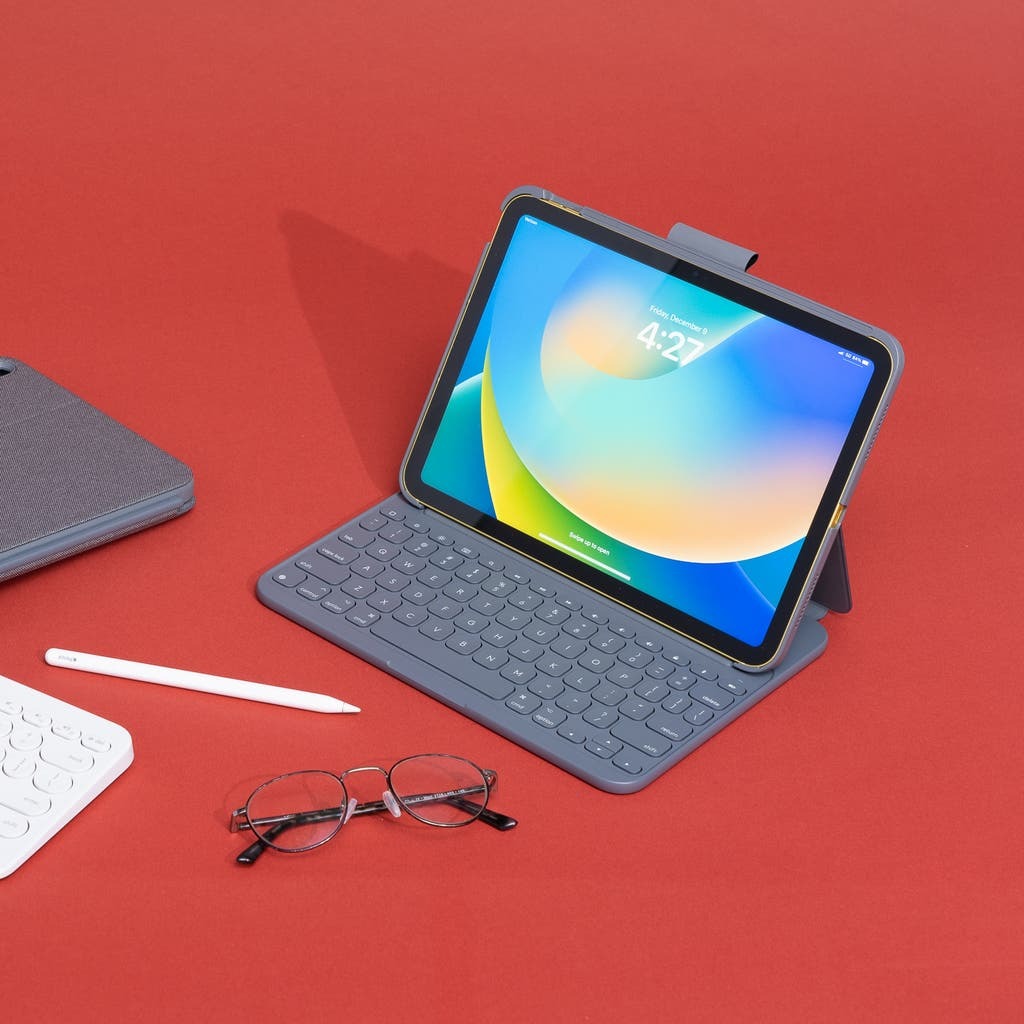 Rotating iPad Case with Keyboard 360° Flexibility for Typing and Viewing